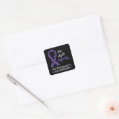 We vechten samen - Alzheimer bewustzijn Vierkante Sticker (Envelop)