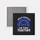 We vechten samen _ Apraxia Awareness Shirt _ Apra Magneet (Voorkant / Achterkant)