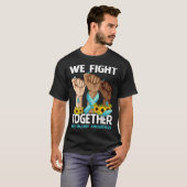 We vechten samen KNIEBLESSUREBEWUSTZIJN Zonnebloem T-shirt (Voorkant volledig)