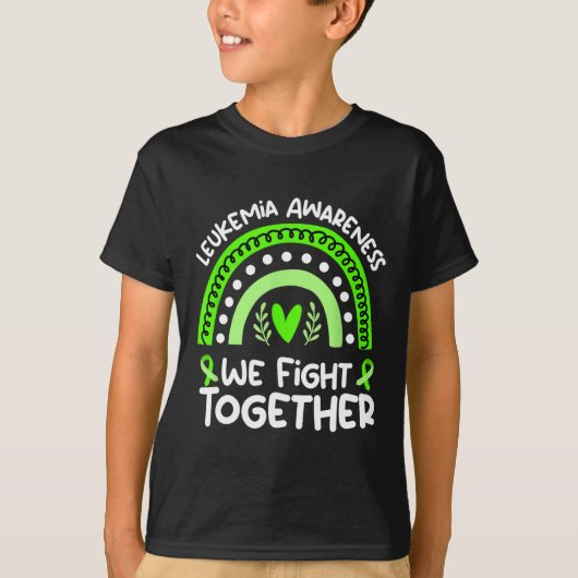 We vechten samen Leukemie Bewustzijn Leukemie 1 T-shirt (Voorkant)