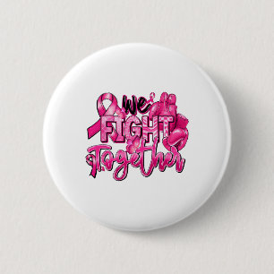 We vechten samen met Pink Warrior Breast Cancer Aw Ronde Button 5,7 Cm