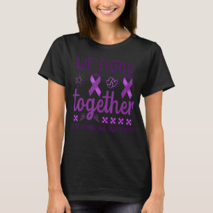 We vechten samen met Rett Syndrome Bewustheid Paar T-shirt