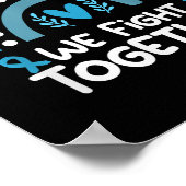 We vechten samen Prostaatkanker Bewustzijn Prosta Poster (Hoek)