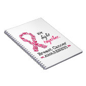 We vechten samen tegen borstkanker notitieboek (Rechterzijde)