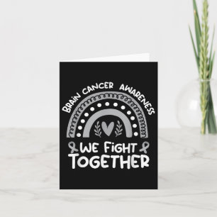 We vechten samen tegen Brain Cancer Awareness Shir Kaart