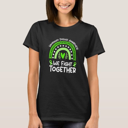 We vechten samen tegen de ziekte van Sandhoff T-shirt (Voorkant)