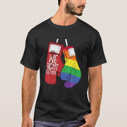 We vechten samen tegen Gay Pride Equality Proud LG T-shirt (Voorkant)