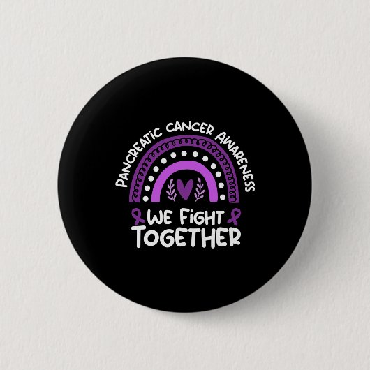 We vechten samen tegen het bewustzijn van alvleesk ronde button 5,7 cm (Voorkant)