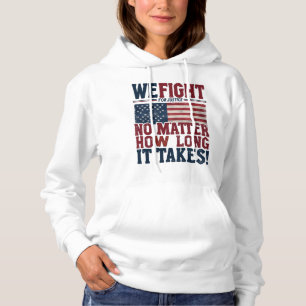 We vechten voor gerechtigheid – USA Patriotic Stat Hoodie
