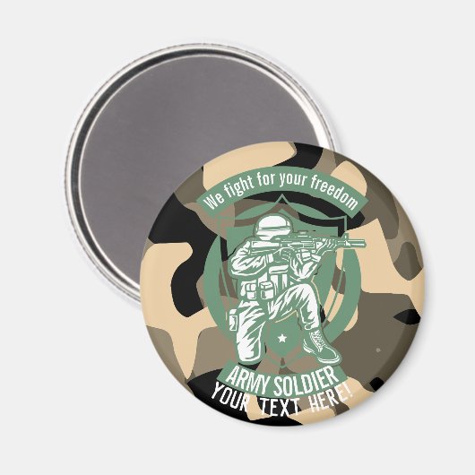 We vechten voor je vrijheid magneet (Voorkant / Achterkant)