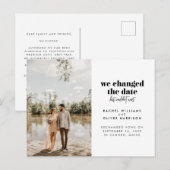 We veranderden de datum maar konden niet wachten o aankondigingskaart (Voorkant / Achterkant)