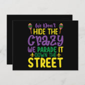 We verbergen het niet... we paraderen het in de st briefkaart (Voorkant / Achterkant)