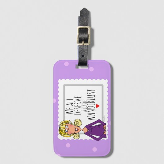 We verdienen allemaal een beetje Wanderlust Bagagelabel (Voorkant (verticaal))