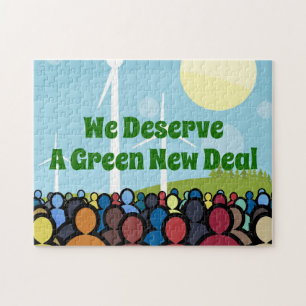 We verdienen een groene nieuwe deal legpuzzel