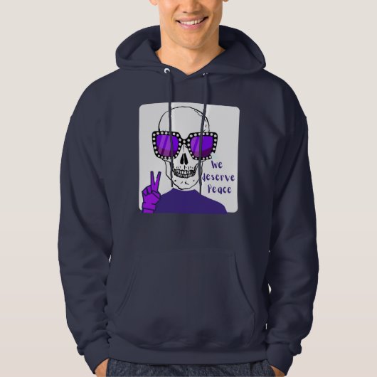 WE VERDIENEN VREDE HOODIE (Voorkant)