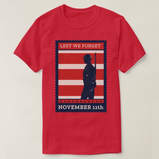 We vergeten 11 november t-shirt (Design voorkant)