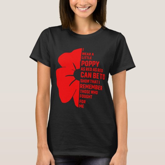 We vergeten Anzac Dag T-shirt (Voorkant)