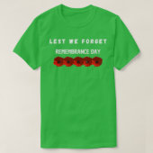 We vergeten de herdenkingsdag 4 t-shirt (Design voorkant)