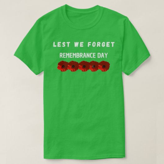 We vergeten de herdenkingsdag 4 t-shirt (Design voorkant)