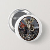 We vergeten de Russisch-Japanse oorlog Ronde Button 5,7 Cm (Voorkant /achterkant)