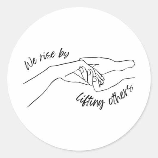 We verheffen ons door de Sticker van anderen op te (Voorkant)