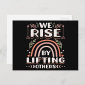 We verhogen door andere Inspirerend prijsopgave op Briefkaart (Voorkant / Achterkant)