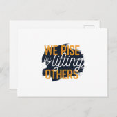 We verhogen door anderen op te heffen briefkaart (Voorkant / Achterkant)