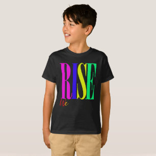 We verhogen het gebruik van Typografie Motivatie G T-shirt