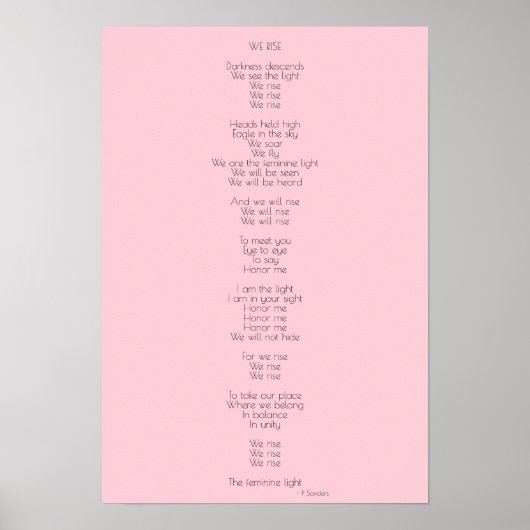 We verhogen het gedicht poster (Voorkant)