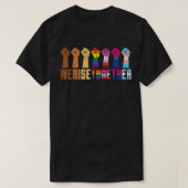 We verhogen samen zwarte LGBT's die de eerste prij T-shirt (Design voorkant)