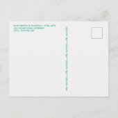 We verhuisden aankondiging  camping trailer briefkaart (Achterkant)