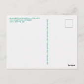 We verhuisden aankondiging  camping trailer briefkaart (Achterkant)