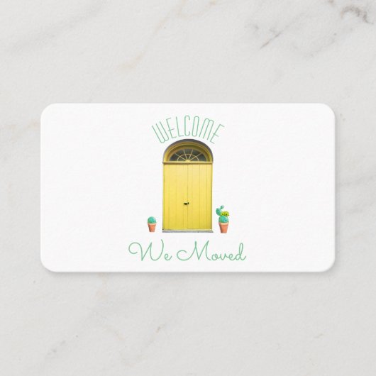 We verhuisden aankondiging zuidwesten gele deur ca (Voorkant)