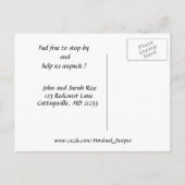 We verhuisden ! aankondigingskaart (Achterkant)