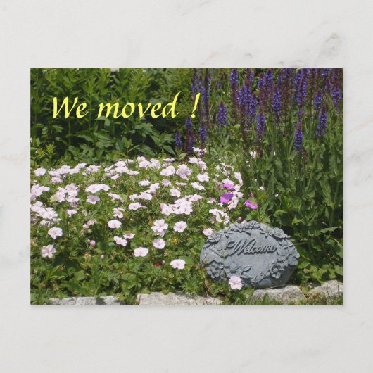 We verhuisden ! aankondigingskaart (Voorkant)