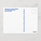 We verhuisden Adirondack Chairs Monochrome aankond Briefkaart (Achterkant)