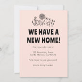 We verhuisden adres veranderen tuindeur digitale K Kaart (Achterkant)