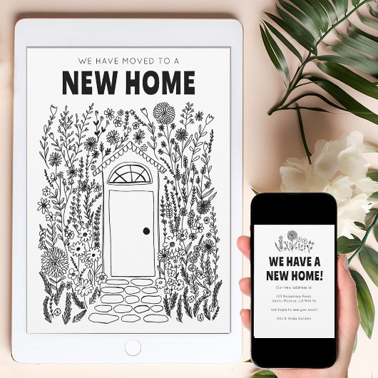 We verhuisden adres veranderen tuindeur digitale K Kaart