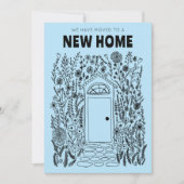 We verhuisden adres veranderen tuindeur digitale K Kaart (Voorkant)