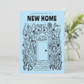 We verhuisden adres veranderen tuindeur digitale K Kaart (Staand voorkant)