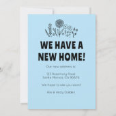 We verhuisden adres veranderen tuindeur digitale K Kaart (Achterkant)