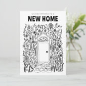 We verhuisden adres veranderen tuindeur digitale K Kaart (Staand voorkant)