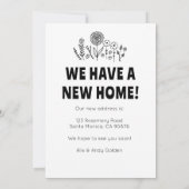 We verhuisden adres veranderen tuindeur digitale K Kaart (Achterkant)