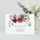 We verhuisden adres Waterverf bewegende aankondigi (Staand voorkant)