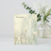 We verhuisden adres wijzigen  fantasieslot aankondigingskaart (Staand voorkant)