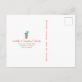 We verhuisden adreswijziging zuidwestelijke rode d aankondigingskaart (Achterkant)