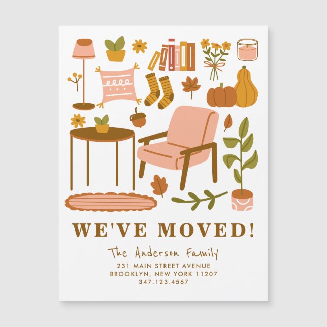 We verhuisden Boho Herfst Home Thanksgiving najaar (Voorkant)