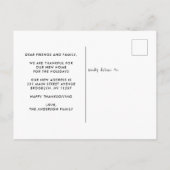 We verhuisden Boho Herfst Home Thanksgiving najaar Aankondigingskaart (Achterkant)