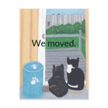 We verhuisden, Cat Lovers Briefkaarten