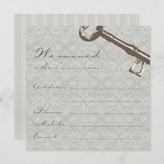 We verhuisden de aankondiging (Voorkant / Achterkant)